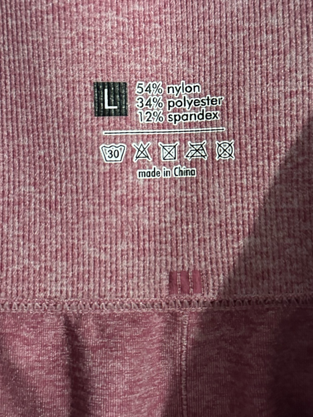 Women’s Pink Athletic Spandex Shorts - Picture 2 of 2